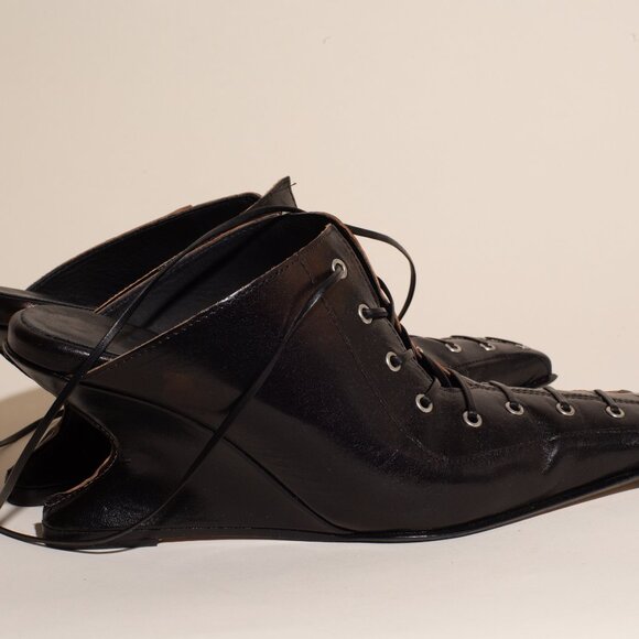 Miista Aima Black Lace Mules - Picture 10 of 12